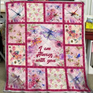 I Am Always With You Dragonfly Quilt  Quilt